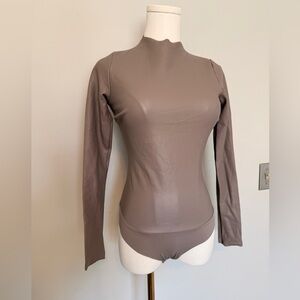 Skims faux leather bodysuit